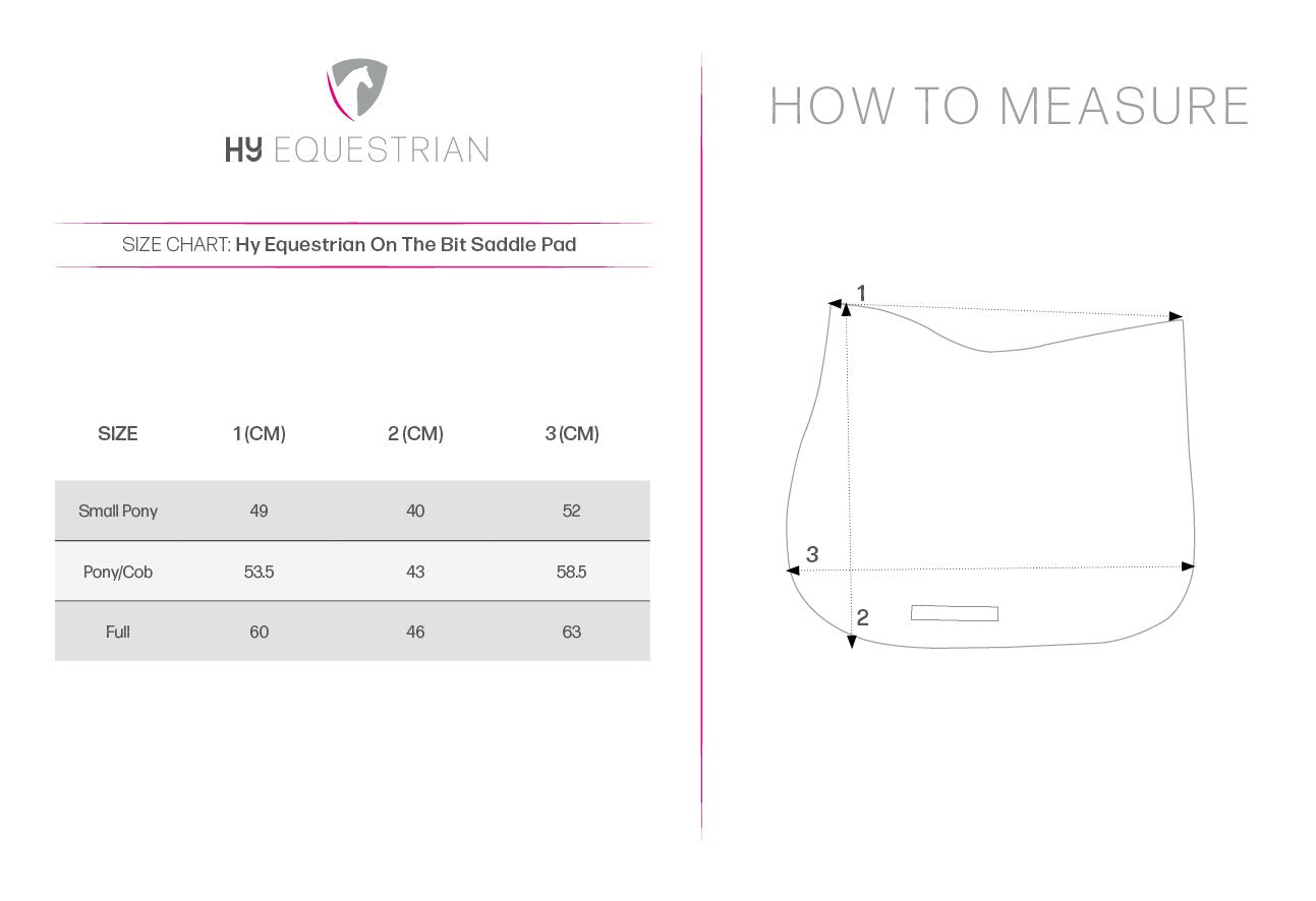 Hy Equestrian On The Bit Saddle Pad