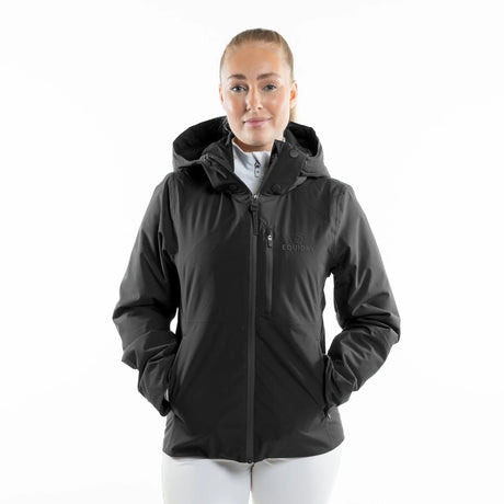 EQUIDRY Women's Iris Waterproof Riding Jacket #colour_black