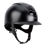 Champion Insight Round Standard Peak Riding Hat #colour_matt-black