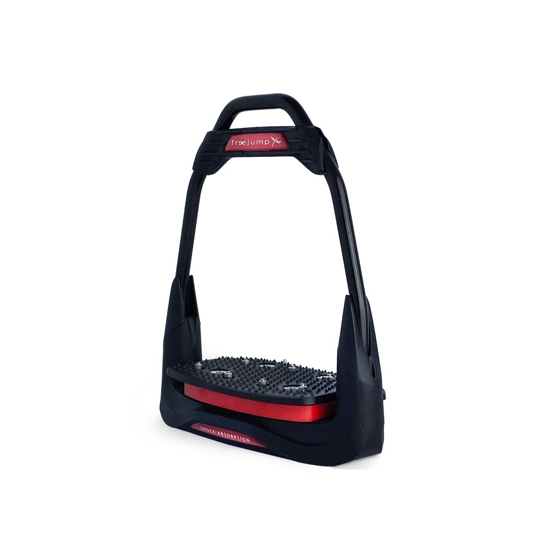 Freejump AirS Full Black 0-0 Stirrups #colour_black-red