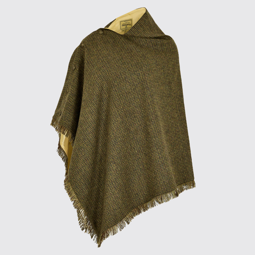 Dubarry Womens Hazelwood Tweed Poncho #colour_heath