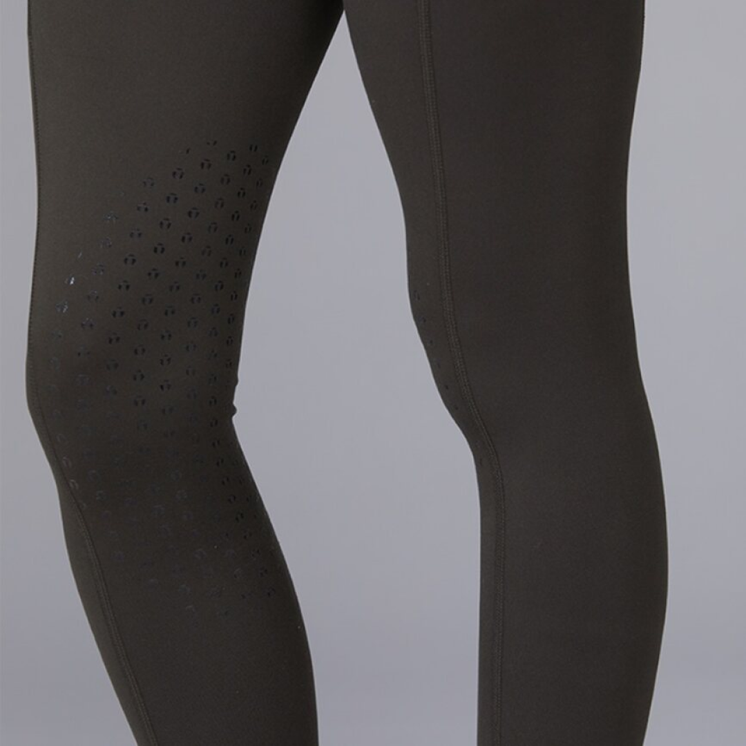 Toggi Sculptor Deco Ladies Riding Tights #colour_dark-green