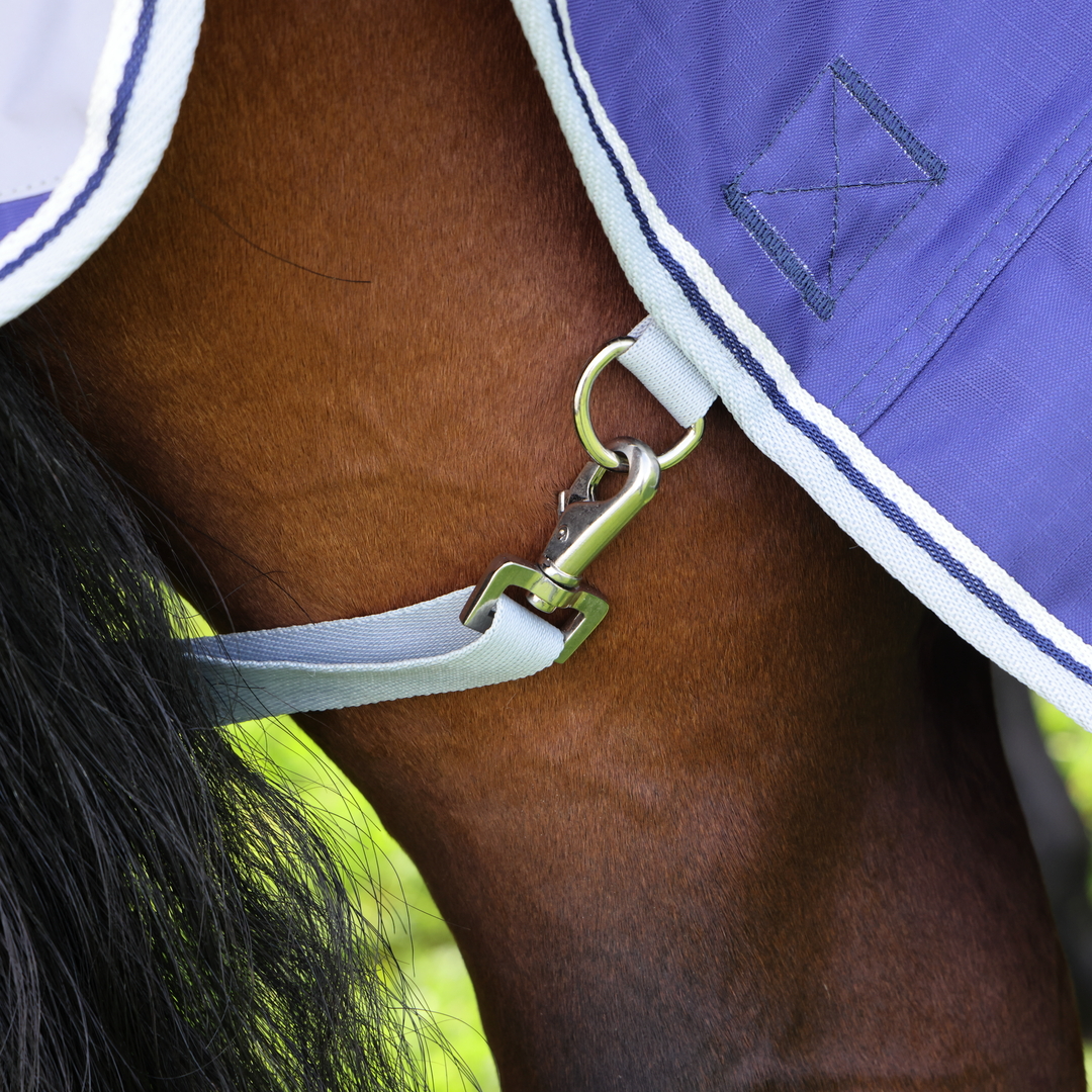 Shires Highlander Original Lite Turnout Rug & Neck #colour_navy