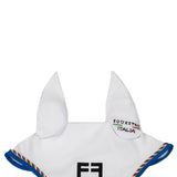 Equestro Fly Veil With Italian Flag Piping Equestro X Fise