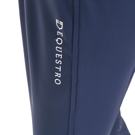 Equestro Kids' Unisex Knee Grip Breeches Equestro X Fise #colour_blue