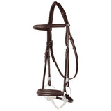 Stubben Leitrim Hanoverian Noseband with Slide/Lock Snaffle Bridle #colour_ebony-ebony