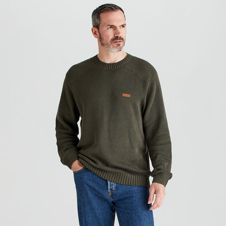 Men's Journeyman Knit Jumper - Moss