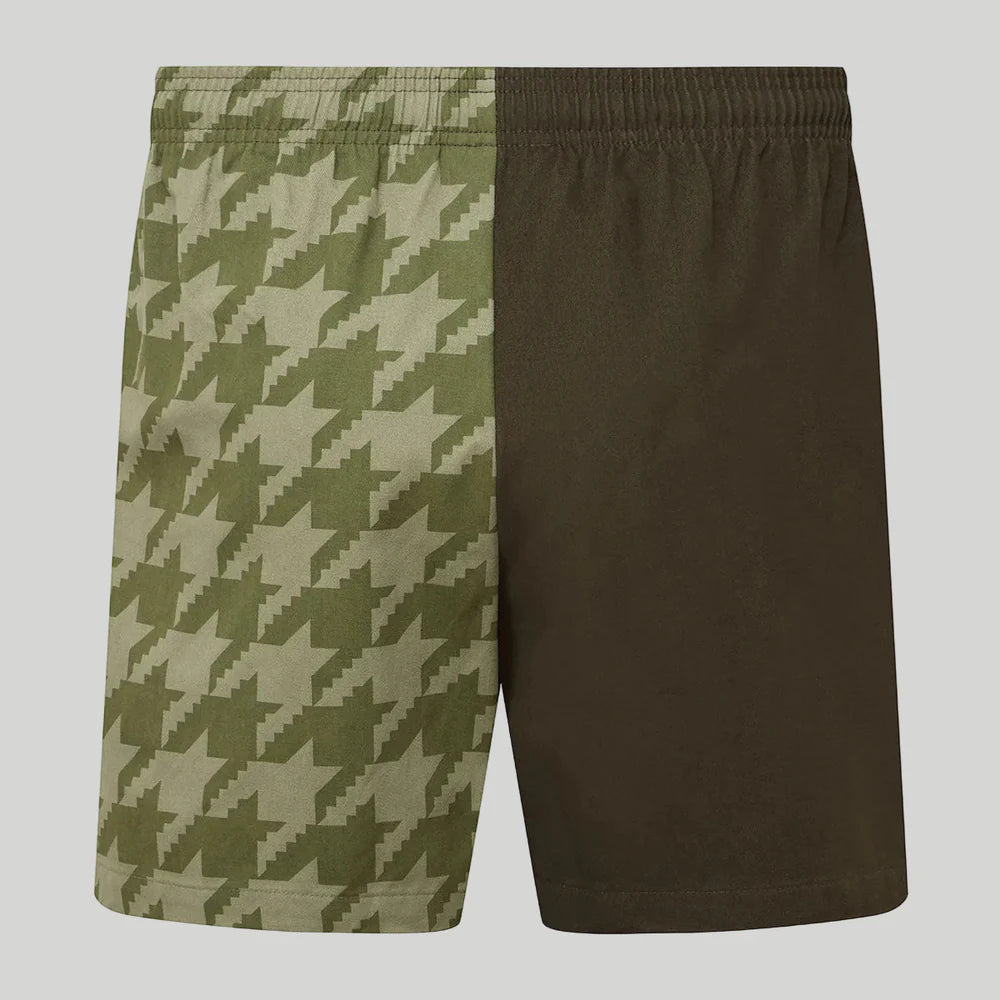 Ridgeline Unisex Backslider Shorts #colour_deep-forest-print