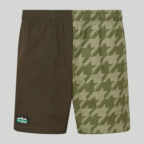 Ridgeline Unisex Backslider Shorts #colour_deep-forest-print