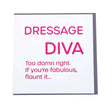 Gubblecote Foiled Greetings Card #style_dressage-diva