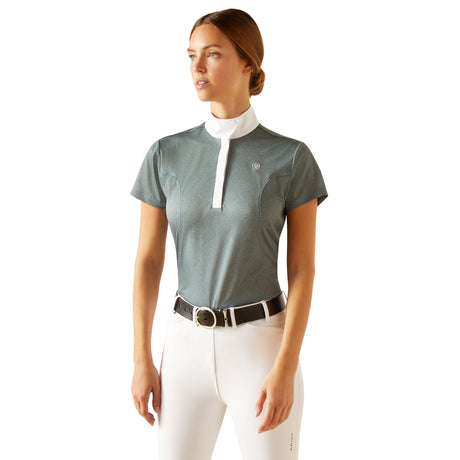Ariat Women's Aptos Show Shirt #colour_north-atlantic-bit-emboss