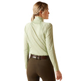 Ariat Women's Sunstopper 3.0 1/4 Zip Baselayer #colour_laurel-green