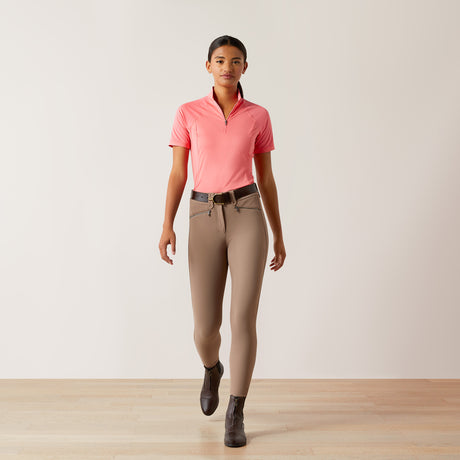 Ariat Women's Soquel 1/4 Zip Baselayer #colour_coral-paradise