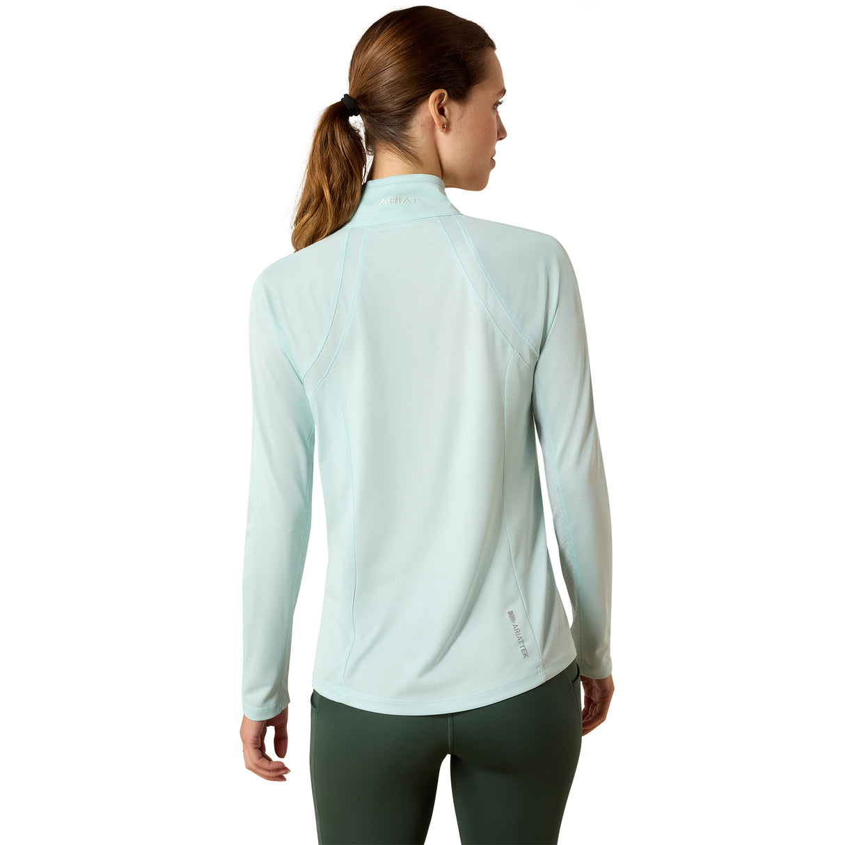 Ariat Women's Sunstopper 3.0 1/4 Zip Baselayer #colour_starlight-blue