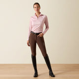 Ariat Women's Sunstopper 3.0 1/4 Zip Baselayer #colour_sepia-rose-horse-park