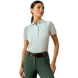Ariat Women's Taryn Polo #colour_starlight-heather-grey
