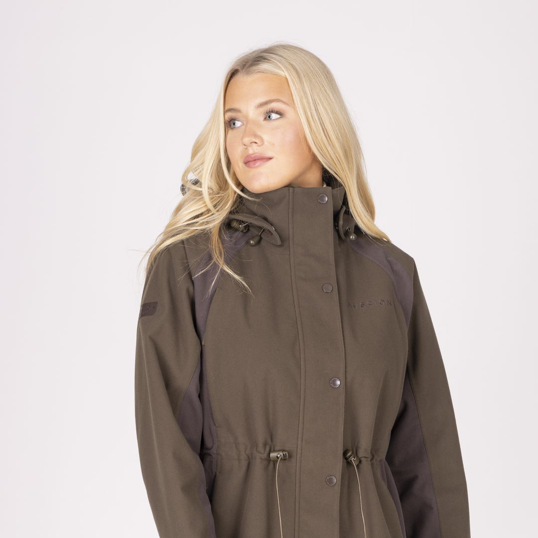 Shires Aubrion Heritage Unisex Full Zip Jacket #colour_dark-olive