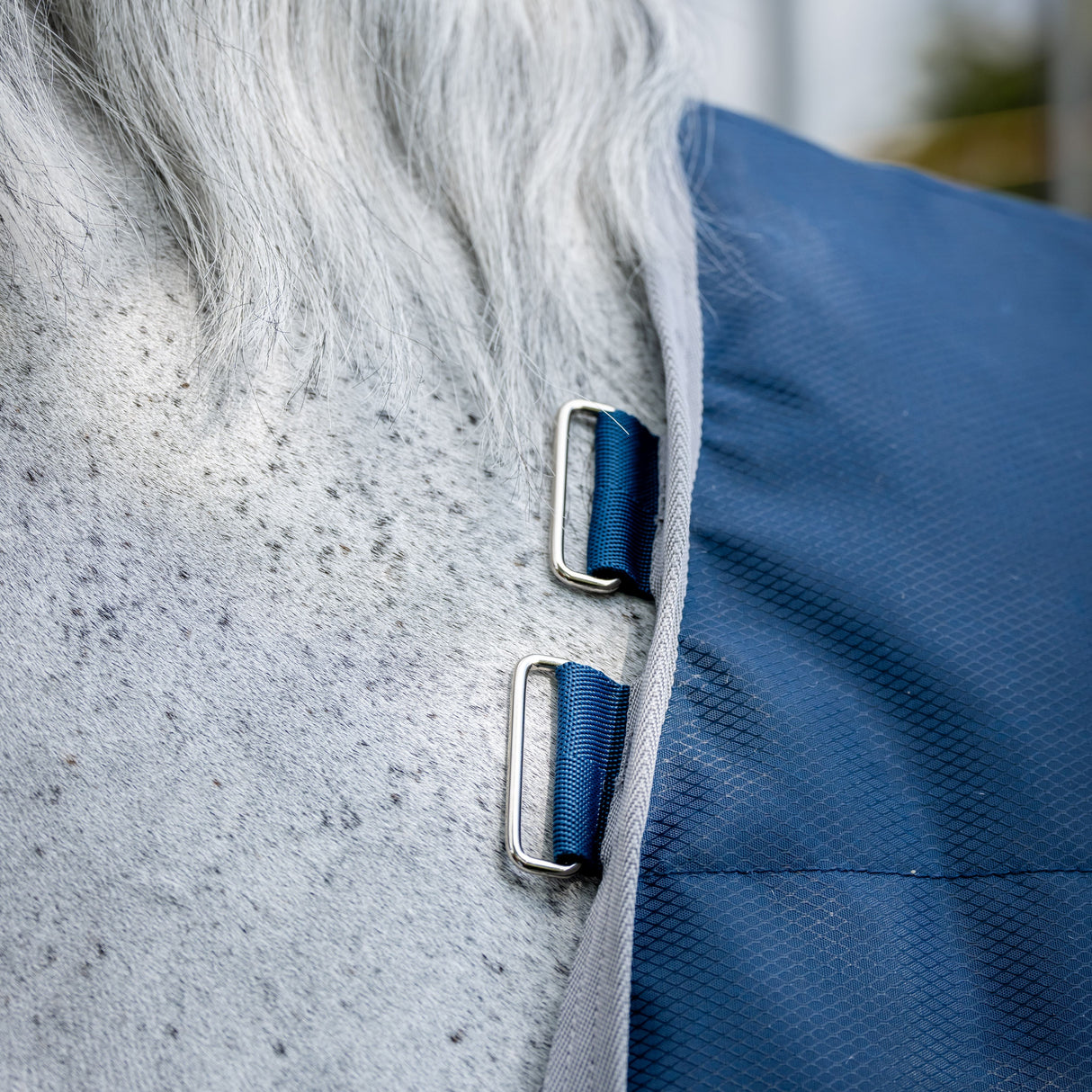 Horseware Ireland Ionic 50g Therapy Stable Rug #colour_imperial-blue-silver-navy