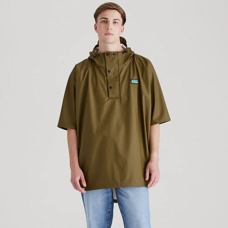 Ridgeline Unisex Poncho #colour_teak