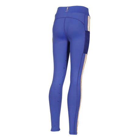 Shires Aubrion Children's Team Shield Riding Tights #colour_blue