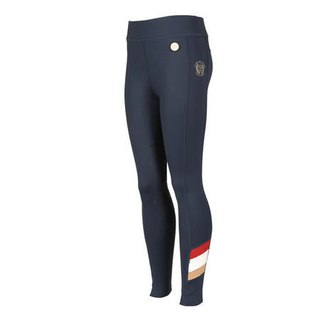 Shires Aubrion Children's Team Shield Riding Tights #colour_navy