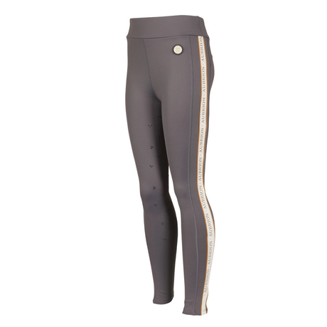 Shires Aubrion Children's Team Shield Riding Tights #colour_grey