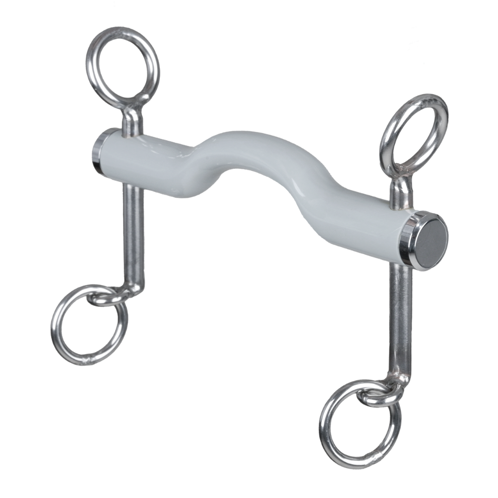 Beris Dressage Curb Bit Short With Soft Tongue Bow Bar