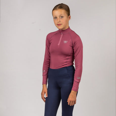 Woof Wear Young Rider Tech Shirt #colour_rose