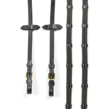 Whitaker Buckle 9-Loop Reins #colour_black