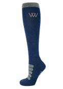 Woof Wear Long Winter Tech Riding Sock #colour_navy-grey