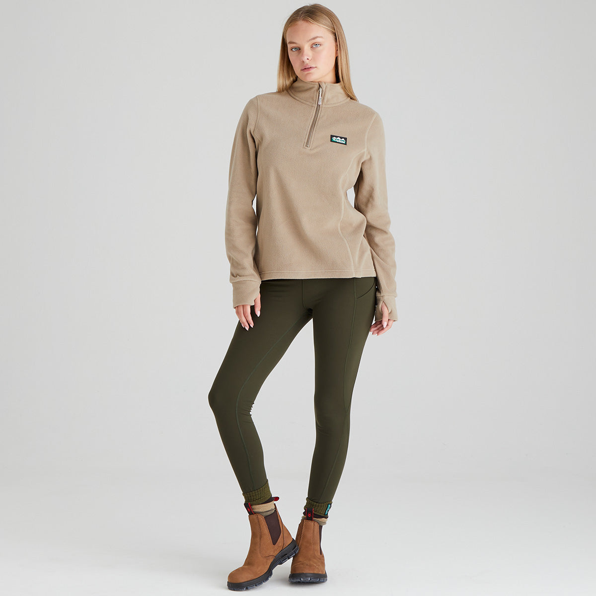 Ridgeline Womens Narvik Fleece - New #colour_roasted-cashew
