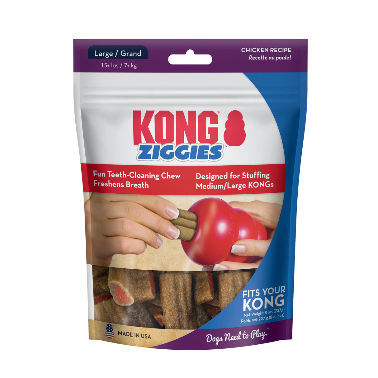 KONG Ziggies Enhanced Chews #size_m-l