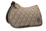 Back On Track Haze Collection Jumping Saddle Pad #colour_brown