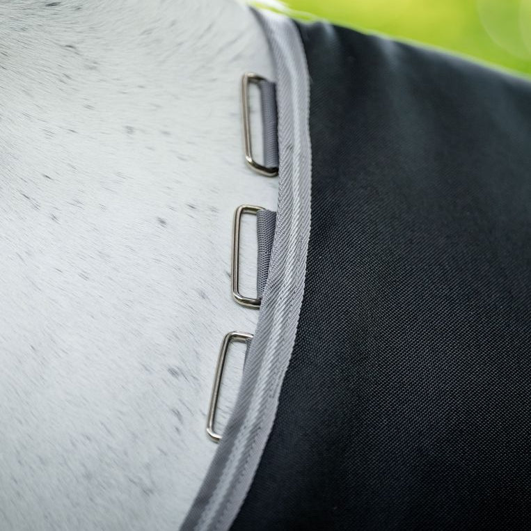 Horseware Ireland Amigo 1200D 0g Turnout Rug #colour_black-titanium-grey-silver