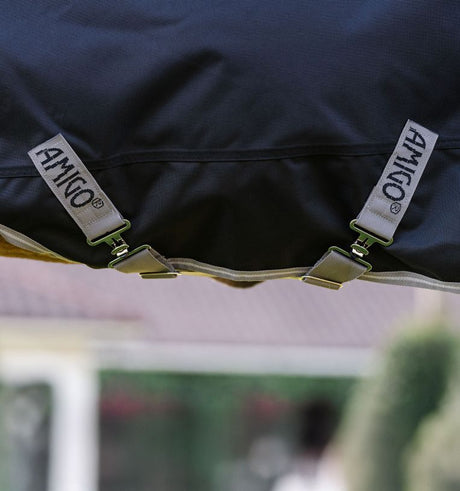 Horseware Ireland Amigo 1200D Pony 50g Turnout Rug #colour_black-titanium-grey-silver