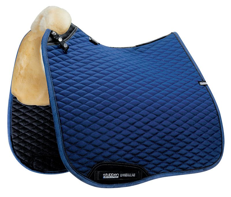 Stubben Streamline Lambswool Dressage Pad #colour_blue