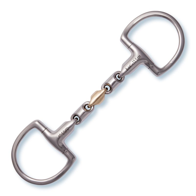 Stubben 2257 Waterford D-Ring Sweet Copper Middle-Link Bit MAX RELAX