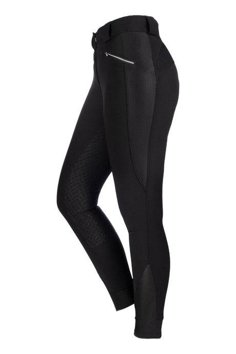 HKM Ladies Full Seat Riding Breeches -Harbour Island- #colour_black