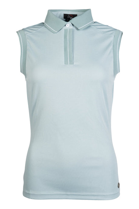 HKM Sleeveless Polo Shirt -Catherine #colour_light-blue