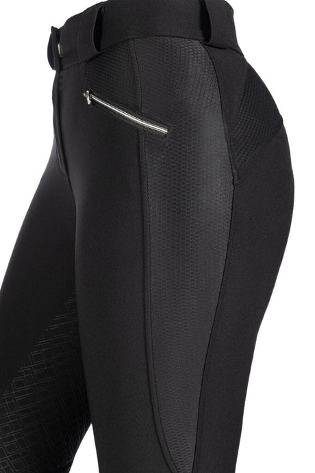 HKM Ladies Full Seat Riding Breeches -Harbour Island- #colour_black