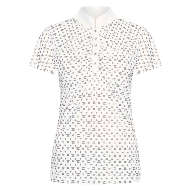 Imperial Riding Children's Roxy AOP Tech Top #colour_white-grey