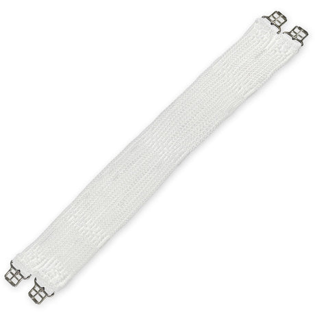 Stubben Cord Girth with Stainless Steel Roller Buckles #colour_white