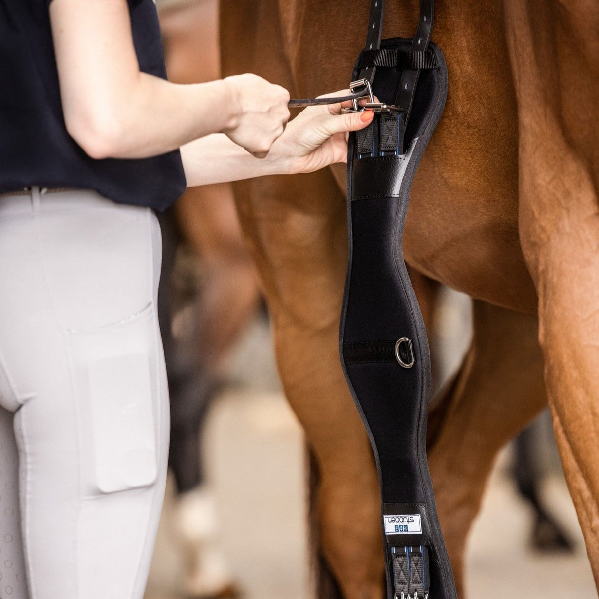 Stubben Neoprene Saddle Girth Coolmax Short with Elastic Ends