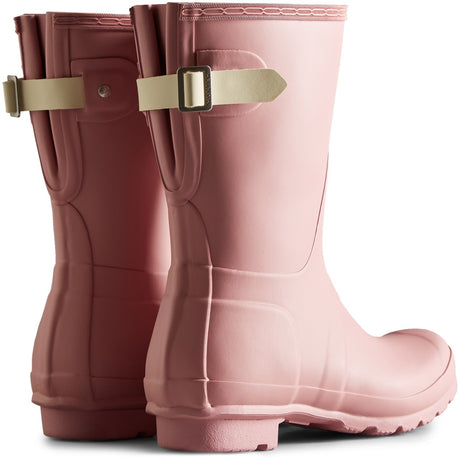 Hunter Original Women's Short Back Adjustable Wellington Boots #colour_navy