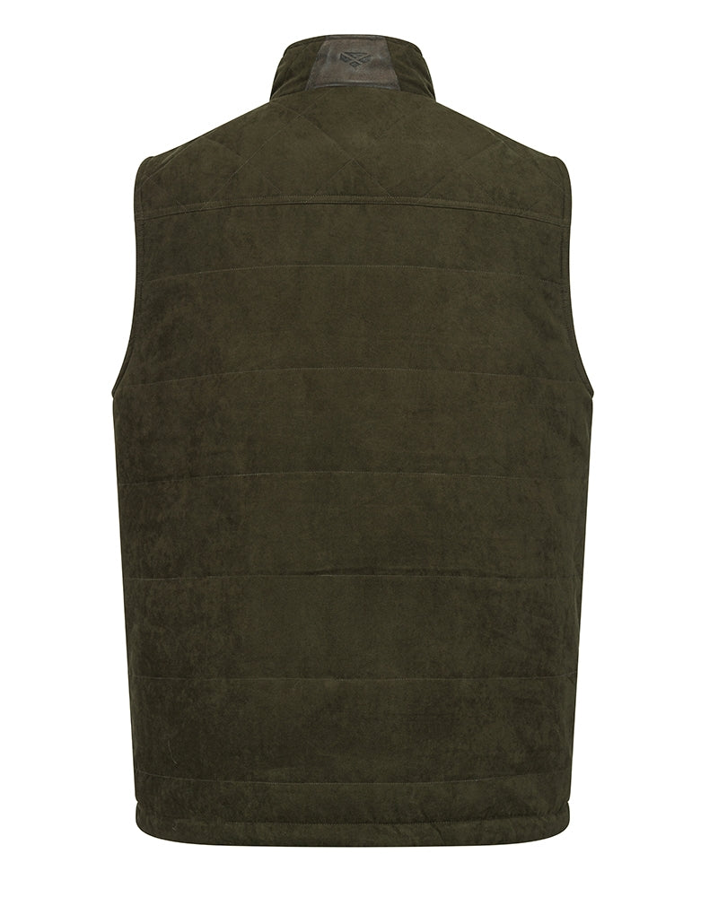 Hoggs of Fife Glenbervie Quilted Gilet #colour_loden