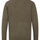 Hoggs of Fife Melrose II Crew Pullover #colour_meadow-green-marl