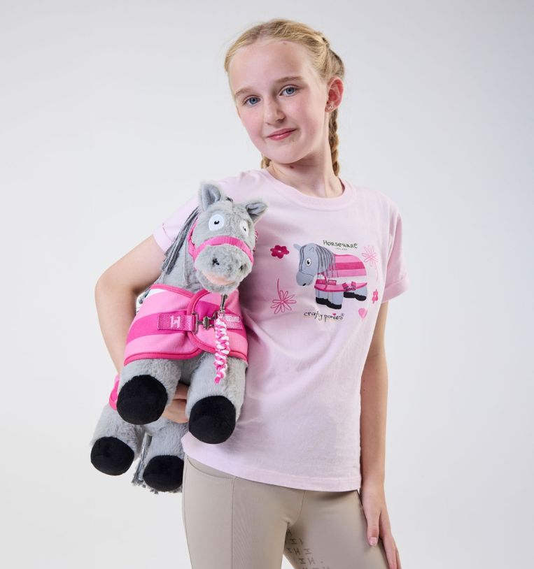 Horseware Ireland Children's Crafty Pony T-Shirt #colour_pink