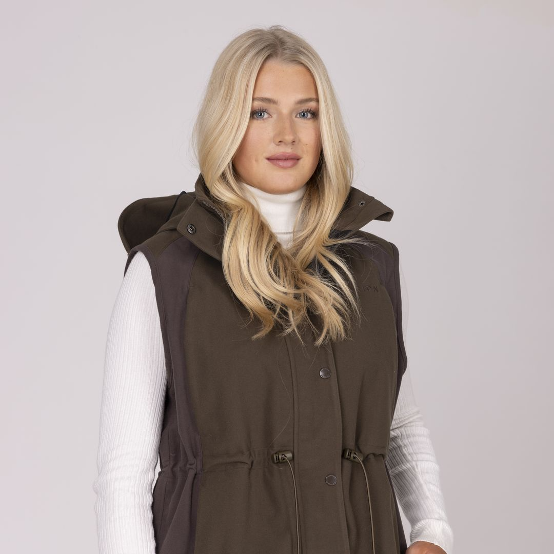Shires Aubrion Heritage Unisex Gilet #colour_dark-olive