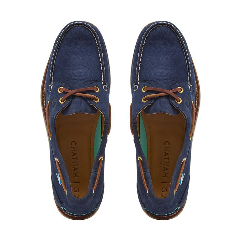 Chatham Men's Lyme G2 Boat Shoe #colour_navy
