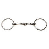 JP Korsteel Stainless Steel Jointed Loose Ring Snaffle Bit